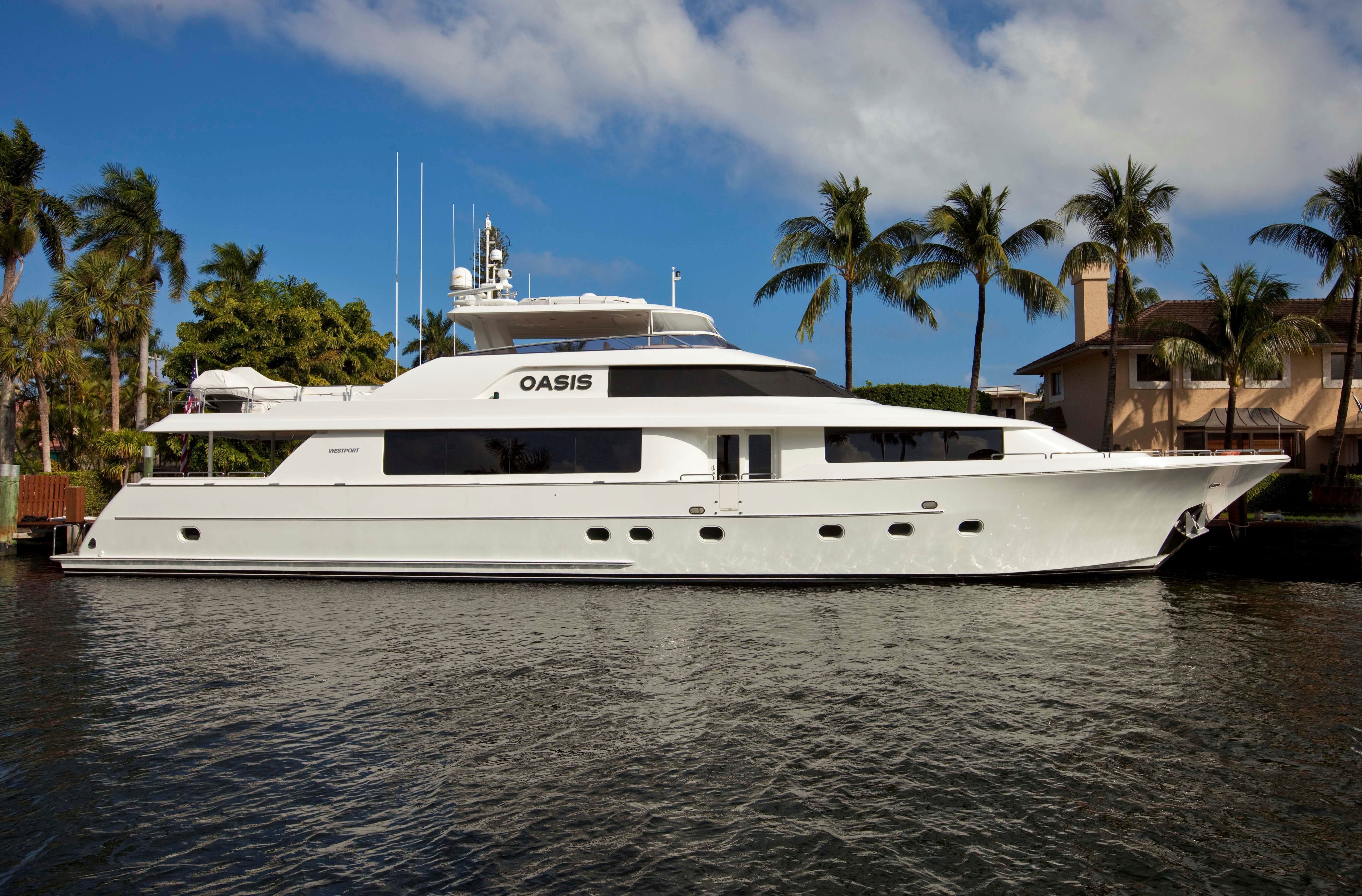 Oasis游艇章程详情 Westport 112 Charterworld Luxury Superyachts Ayx爱游戏热门直播